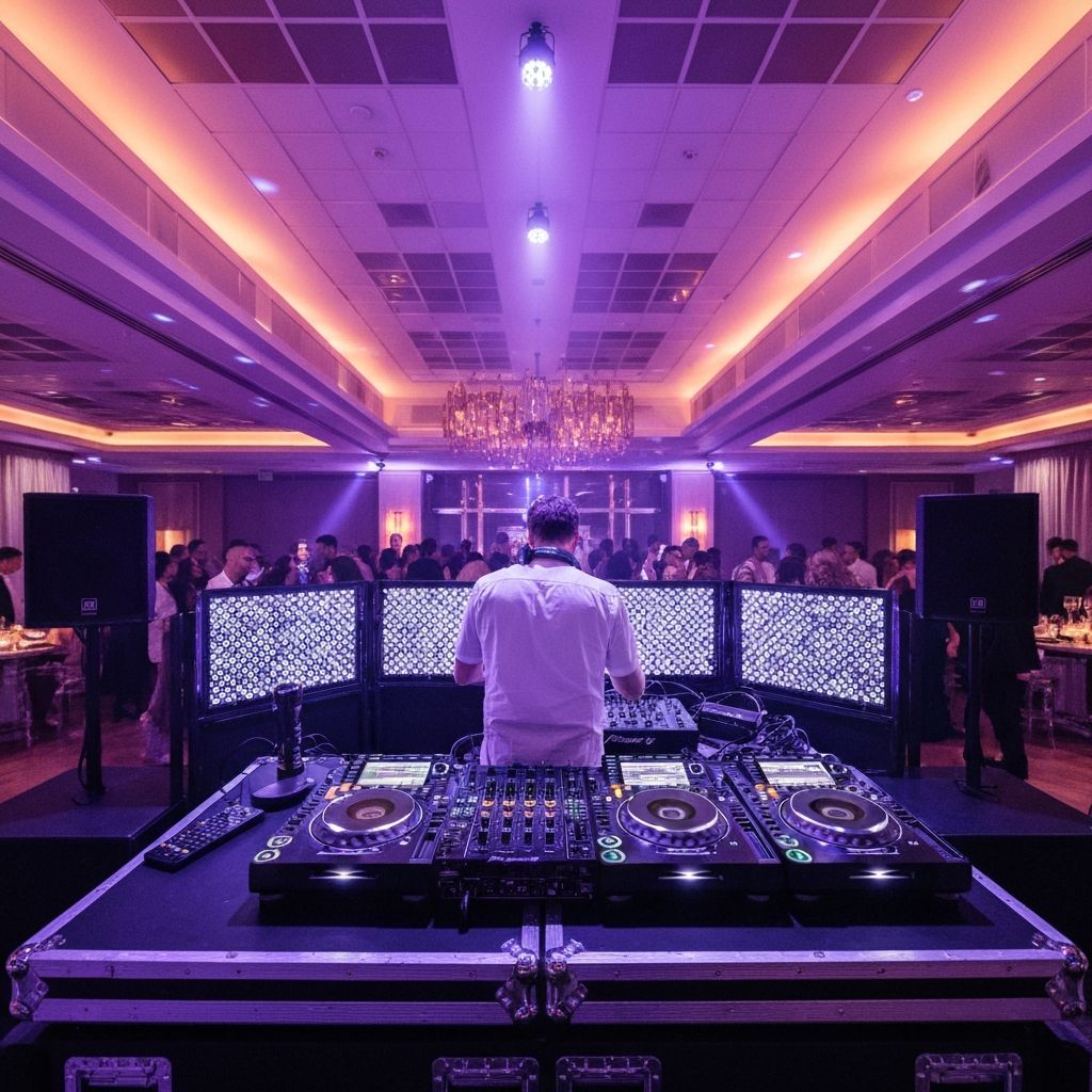 Professional DJ setup