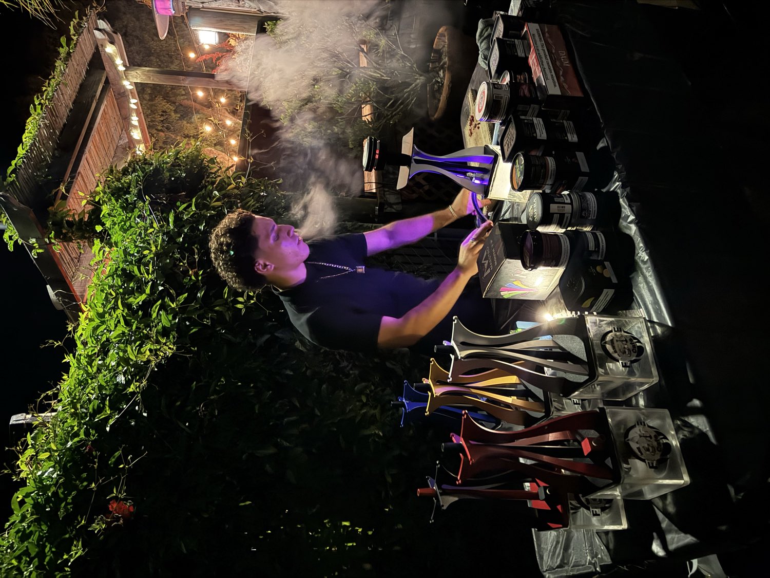 Packing a custom bowl at the flavor bar