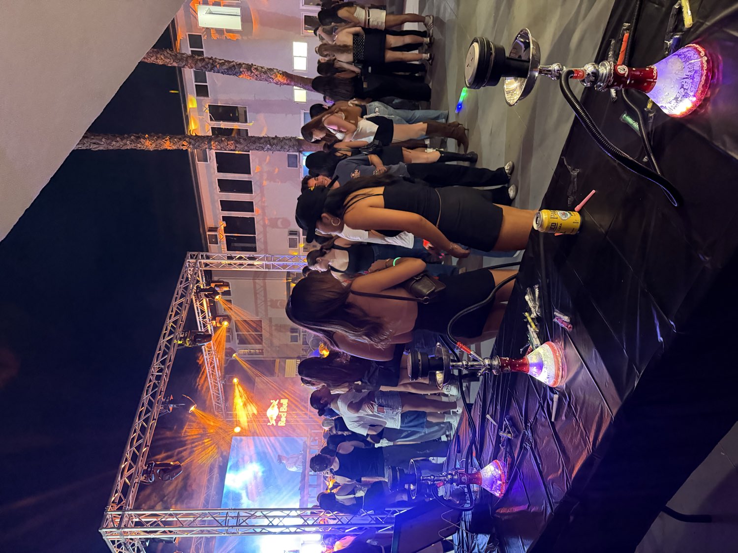 Royal Shisha hookah bar serving a packed event