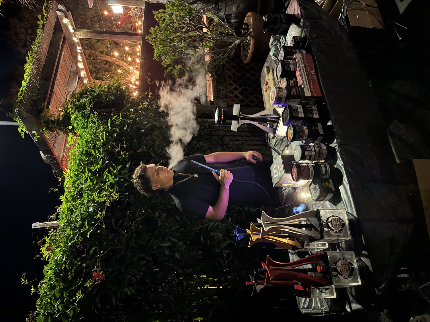 Our attendant working the flavor bar at an event